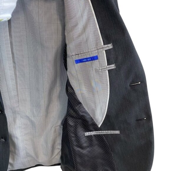 EGARA Slim Fit Charcoal Gray Dress Coat - 34 Short - Picture 5 of 10